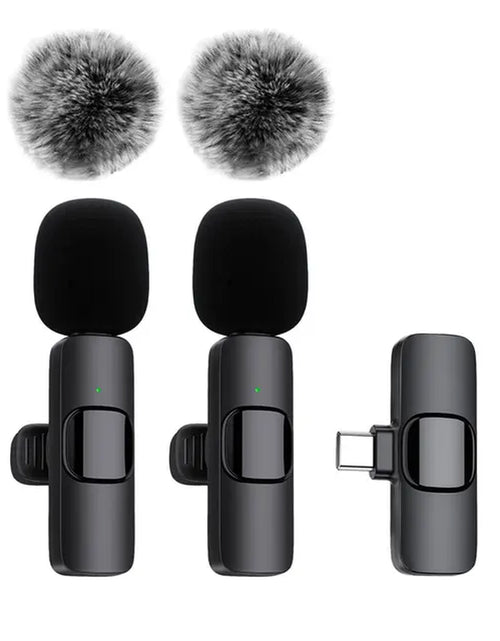 Load image into Gallery viewer, NEW Wireless Lavalier Microphone Audio Video Recording Mini Mic for Iphone Android Laptop Live Gaming Mobile Phone Microphone

